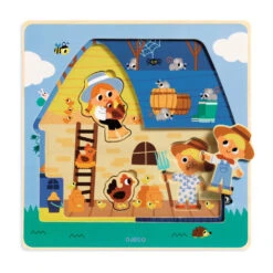 DJECO Puzzel 3 Lagen Chez Moo 18 Mnd -Janob Verkoop DJECOpuzzel3lagenchezmoo18mndDJ01482c