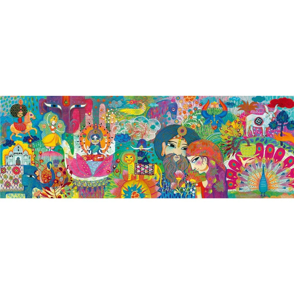 DJECO Puzzel Magic India 9 Jr+/ 1000 Stks 5 DJECO Puzzel Magic India 9 Jr+/ 1000 Stks - Afbeelding 3