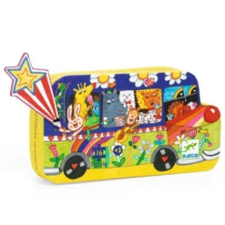 DJECO Puzzel Rainbow Bus 3 Jr / 16 Stks