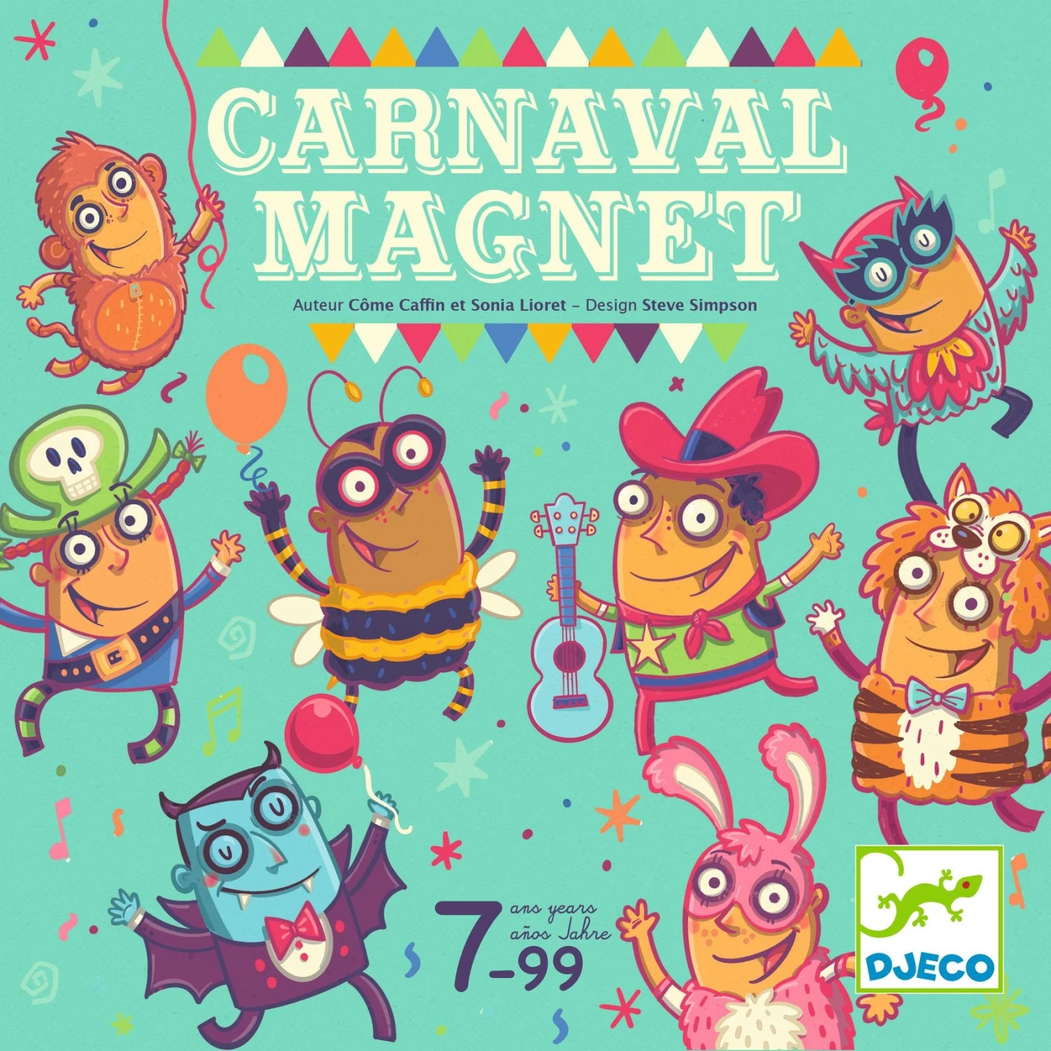 DJECO Spel Carnaval Magnet 7 Jr+ 3 DJECO Spel Carnaval Magnet 7 Jr+