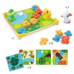 DJECO Spel Mozaiek Ducky & Co 2 Jr+ -Janob Verkoop DJECOspelmozaiekDucky CoDJ08142b