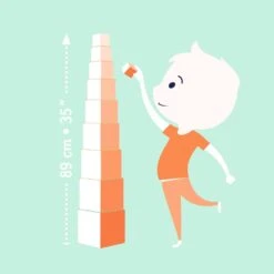 DJECO Stapeltoren Wilde Dieren 12 Mnd+ -Janob Verkoop DJECOstapeltorenwildedierenDJ08511g