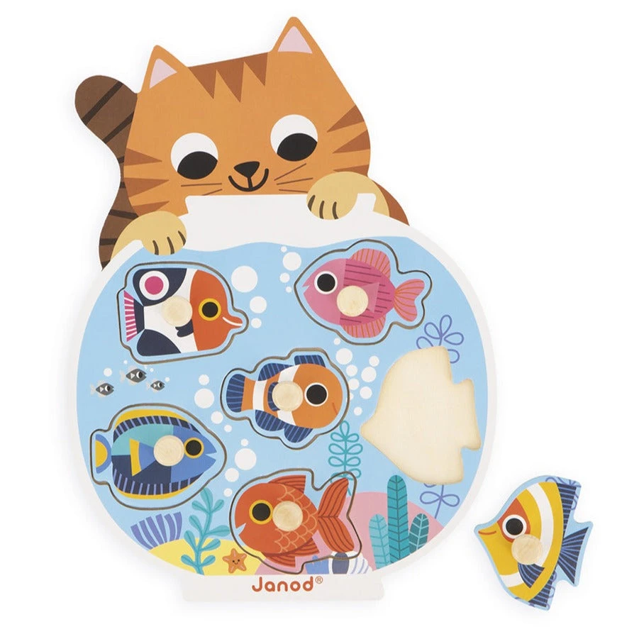 JANOD Knoppuzzel Aquarium 18 Mnd+ 3 JANOD Knoppuzzel Aquarium 18 Mnd+