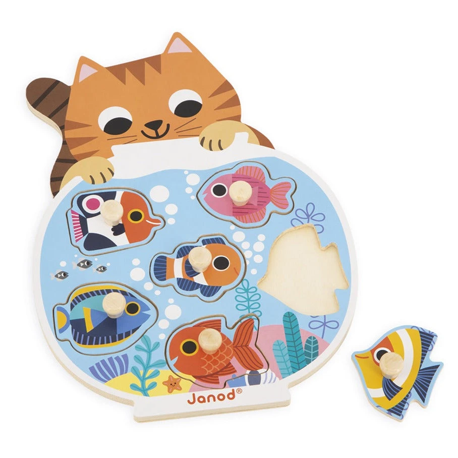 JANOD Knoppuzzel Aquarium 18 Mnd+ 4 JANOD Knoppuzzel Aquarium 18 Mnd+ - Afbeelding 2