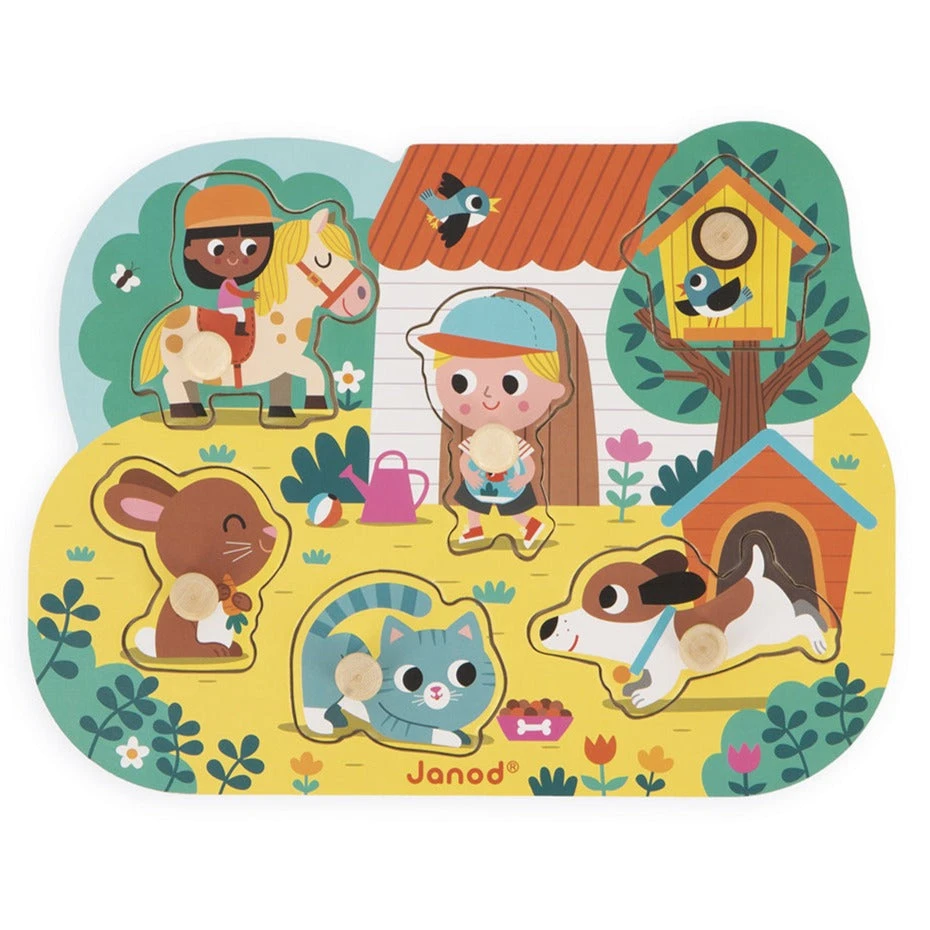JANOD Knoppuzzel Platteland 18 Mnd+ 3 JANOD Knoppuzzel Platteland 18 Mnd+