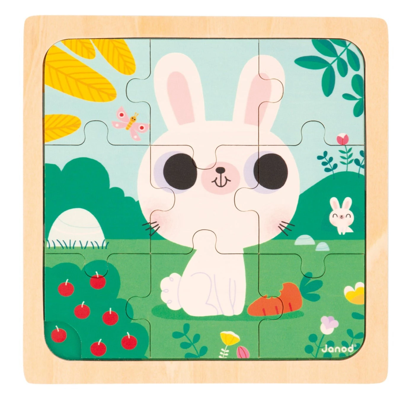 JANOD Puzzel Konijn 18 M+ / 9 Stks 3 JANOD Puzzel Konijn 18 M+ / 9 Stks