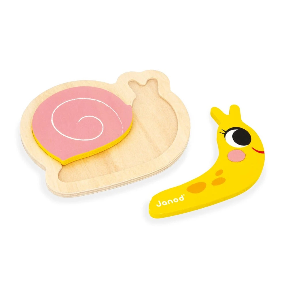 JANOD Puzzel Tuindieren 18 M+ / 2-3-4-5 Stks 8 JANOD Puzzel Tuindieren 18 M+ / 2-3-4-5 Stks - Afbeelding 6