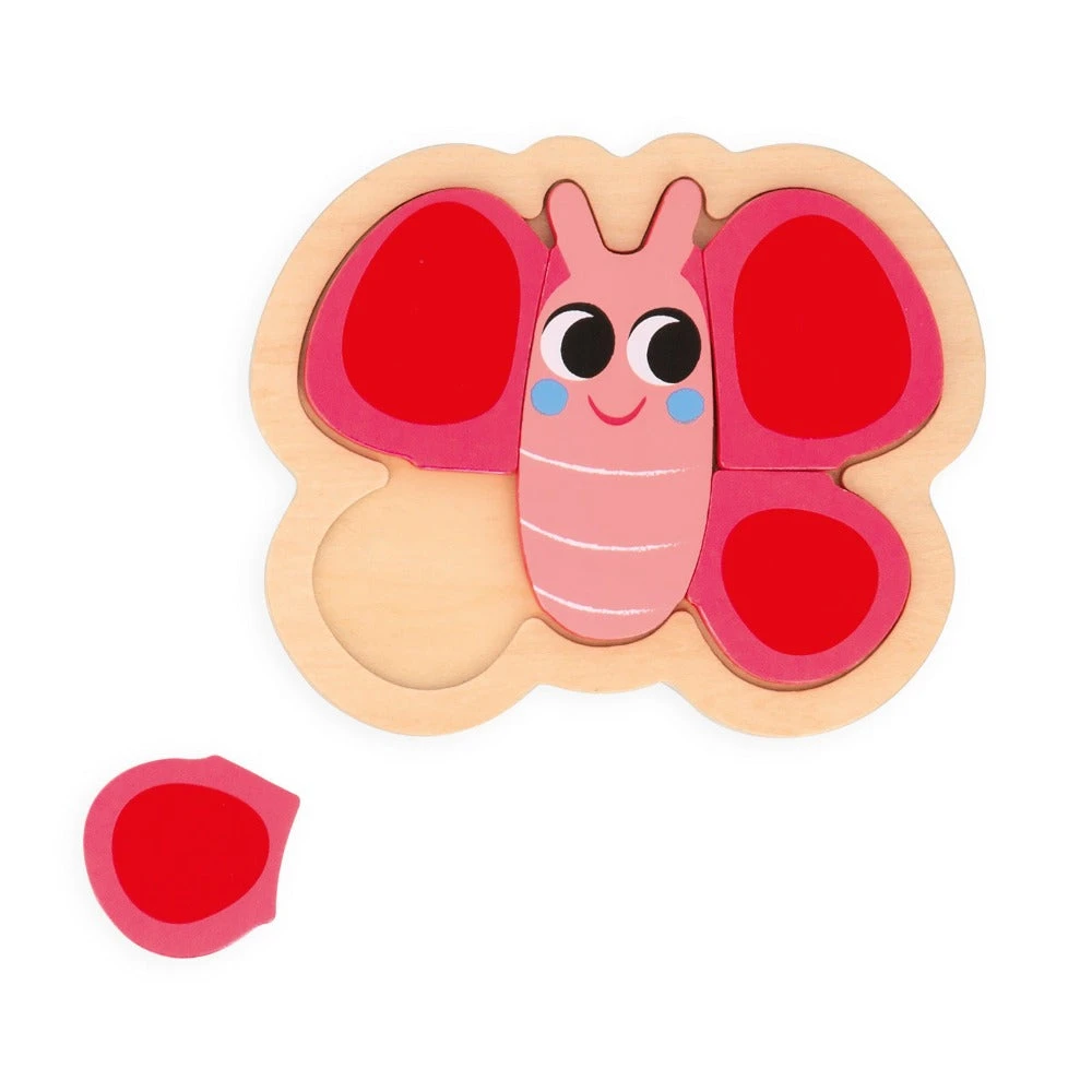 JANOD Puzzel Tuindieren 18 M+ / 2-3-4-5 Stks 7 JANOD Puzzel Tuindieren 18 M+ / 2-3-4-5 Stks - Afbeelding 5