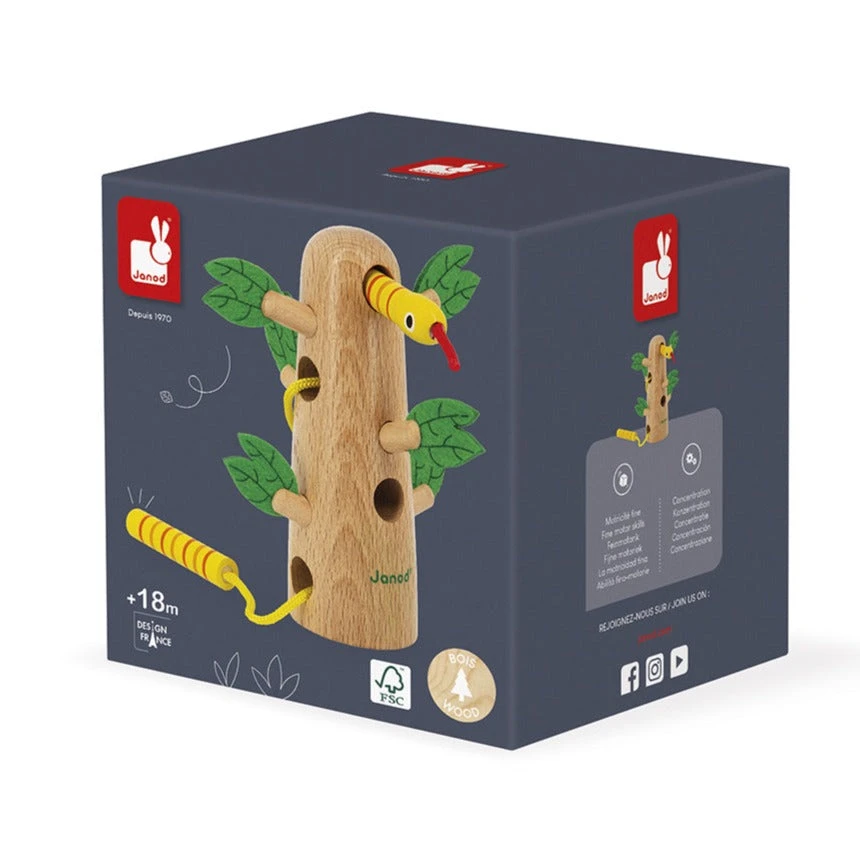 JANOD Rijgspel Tropik Boom 18 Mnd+ 5 JANOD Rijgspel Tropik Boom 18 Mnd+ - Afbeelding 3