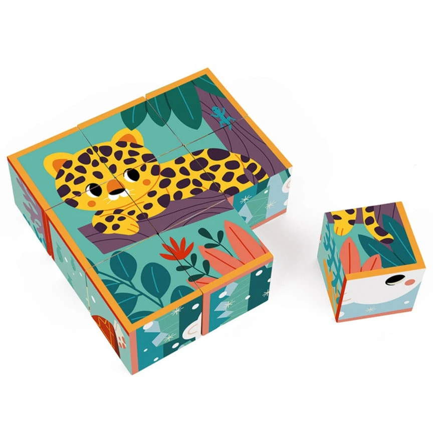 JANOD X WWF Blokpuzzel Dieren 2 Jr+ / 9 Stks 3 JANOD X WWF Blokpuzzel Dieren 2 Jr+ / 9 Stks