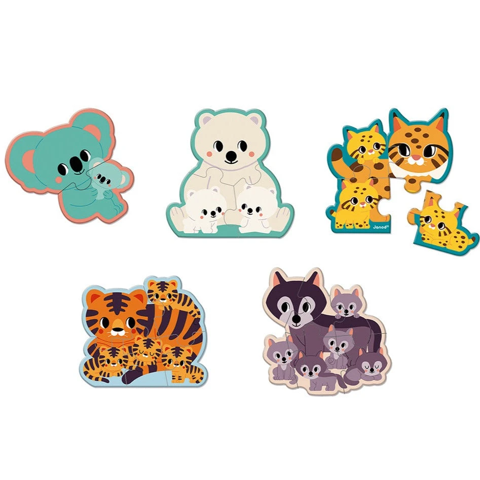 JANOD X WWF Puzzel Dieren 2 Jr+ / 5 X 2-6 Stks 4 JANOD X WWF Puzzel Dieren 2 Jr+ / 5 X 2-6 Stks - Afbeelding 2