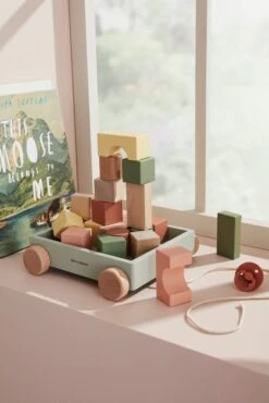 Kids Concept Blokkenkar Edvin 18 Mnd+ -Janob Verkoop KidsConceptblokkenkarEdvin1000759D