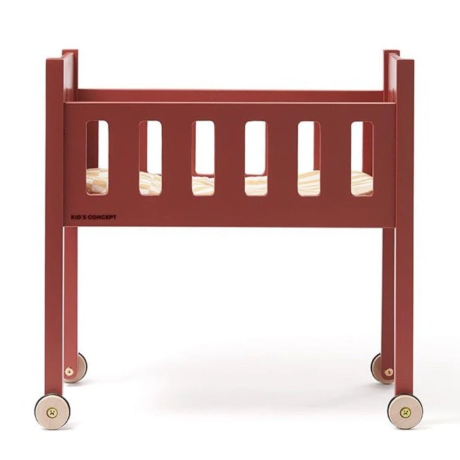 Kids Concept Poppenbed Carl Rood 3 Jr+ 4 Kids Concept Poppenbed Carl Rood 3 Jr+ - Afbeelding 2