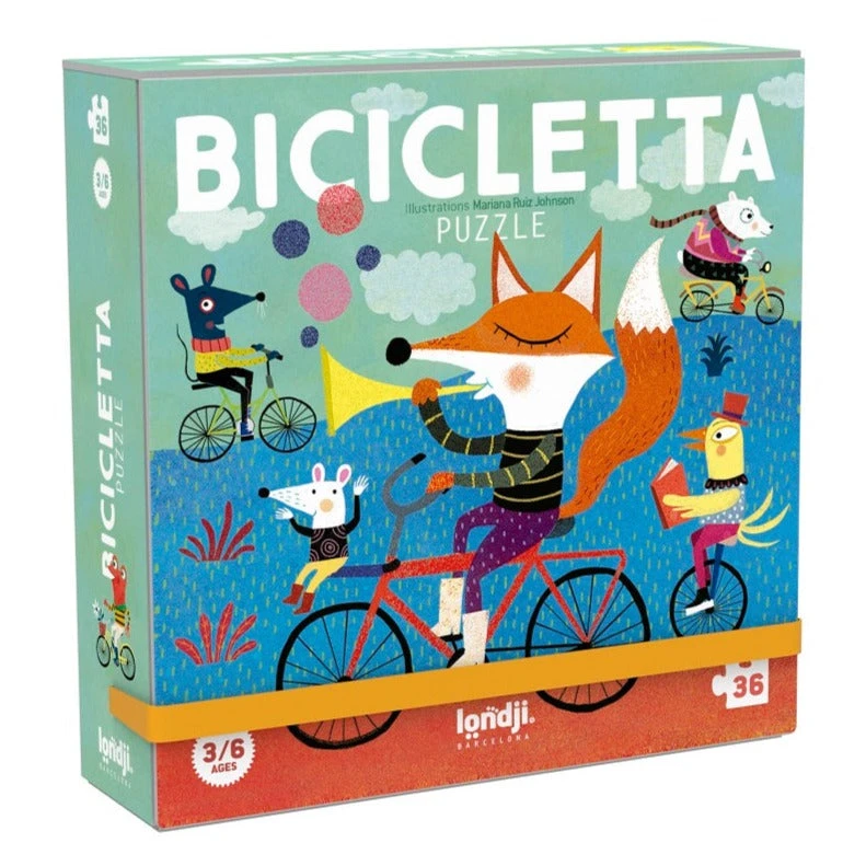 LONDJI Puzzel Bicicletta 3 Jr+ / 36 Stks 3 LONDJI Puzzel Bicicletta 3 Jr+ / 36 Stks