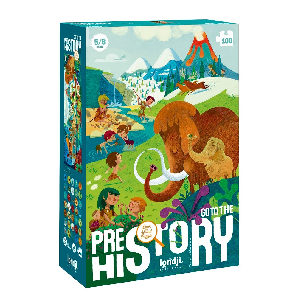 LONDJI Puzzel Prehistory 5jr+ / 100 Stks 3 LONDJI Puzzel Prehistory 5jr+ / 100 Stks