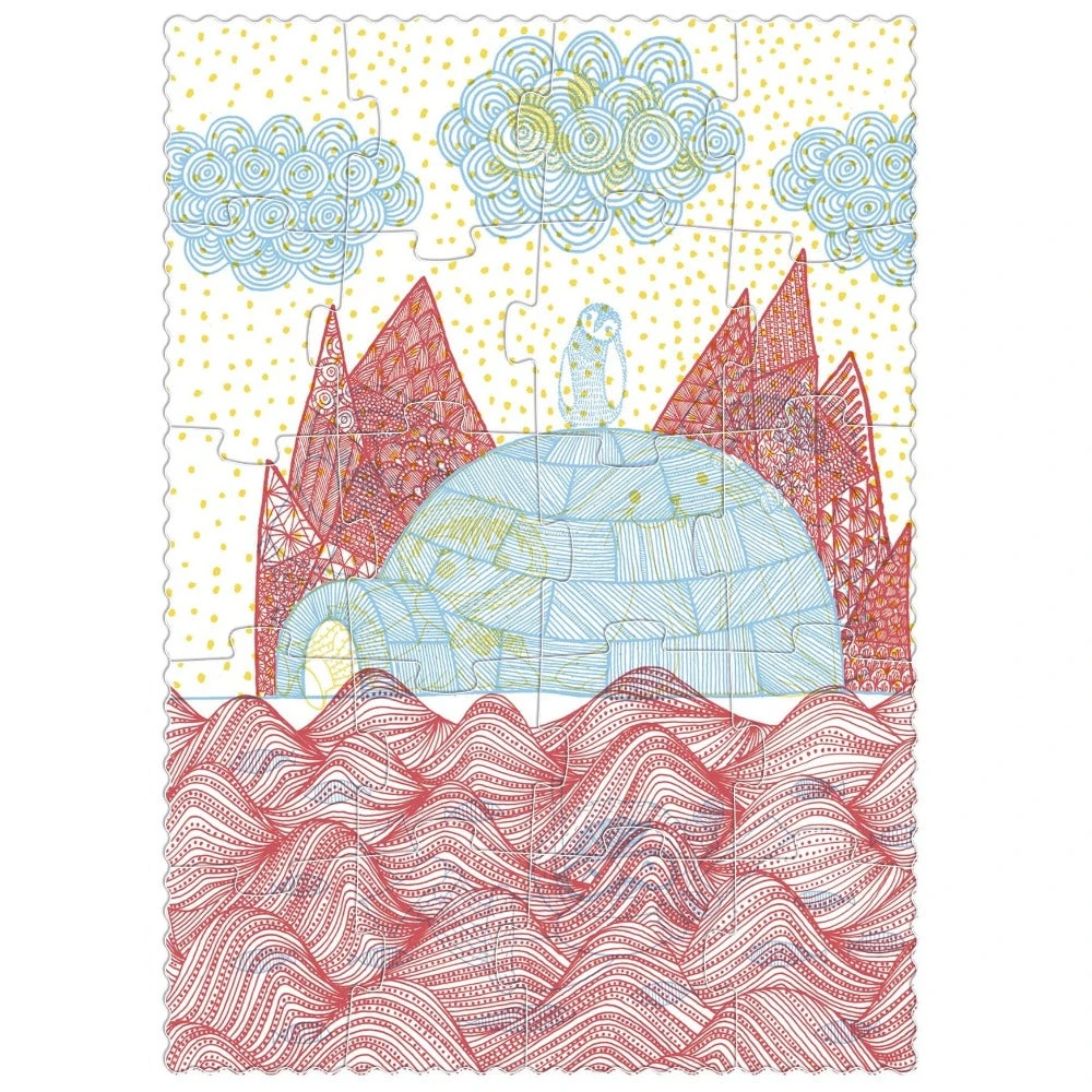 LONDJI Puzzel Dans Igloo 3 Jr+ / 9-12-16-20 Stks 4 LONDJI Puzzel Dans Igloo 3 Jr+ / 9-12-16-20 Stks - Afbeelding 2