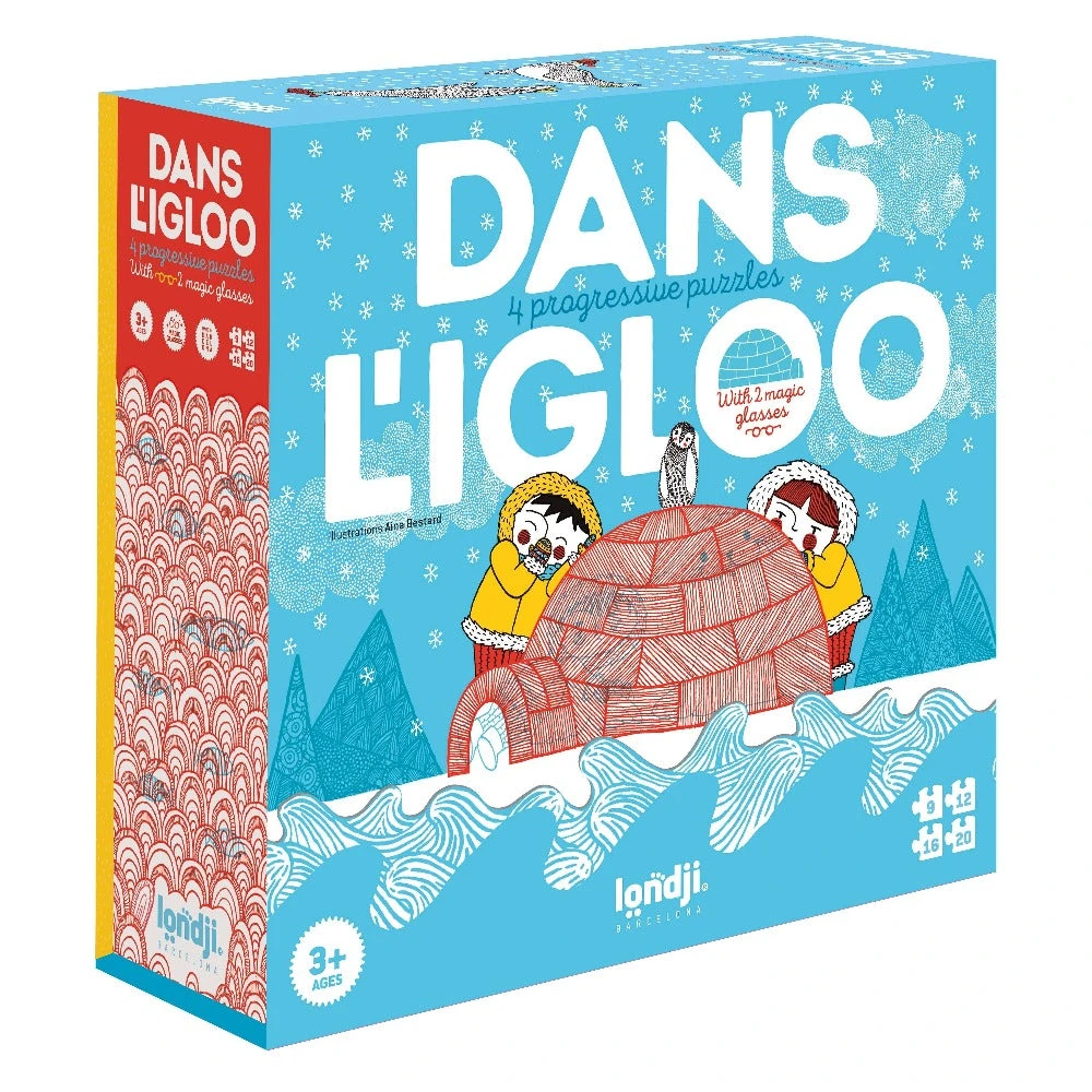 LONDJI Puzzel Dans Igloo 3 Jr+ / 9-12-16-20 Stks 3 LONDJI Puzzel Dans Igloo 3 Jr+ / 9-12-16-20 Stks