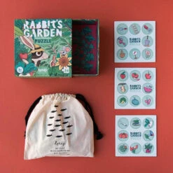 LONDJI Puzzel Rabbits Garden 3jr+ / 24 Stks -Janob Verkoop LONDJIpuzzelrabbitsgarden3jr 24stksPZ568Uh