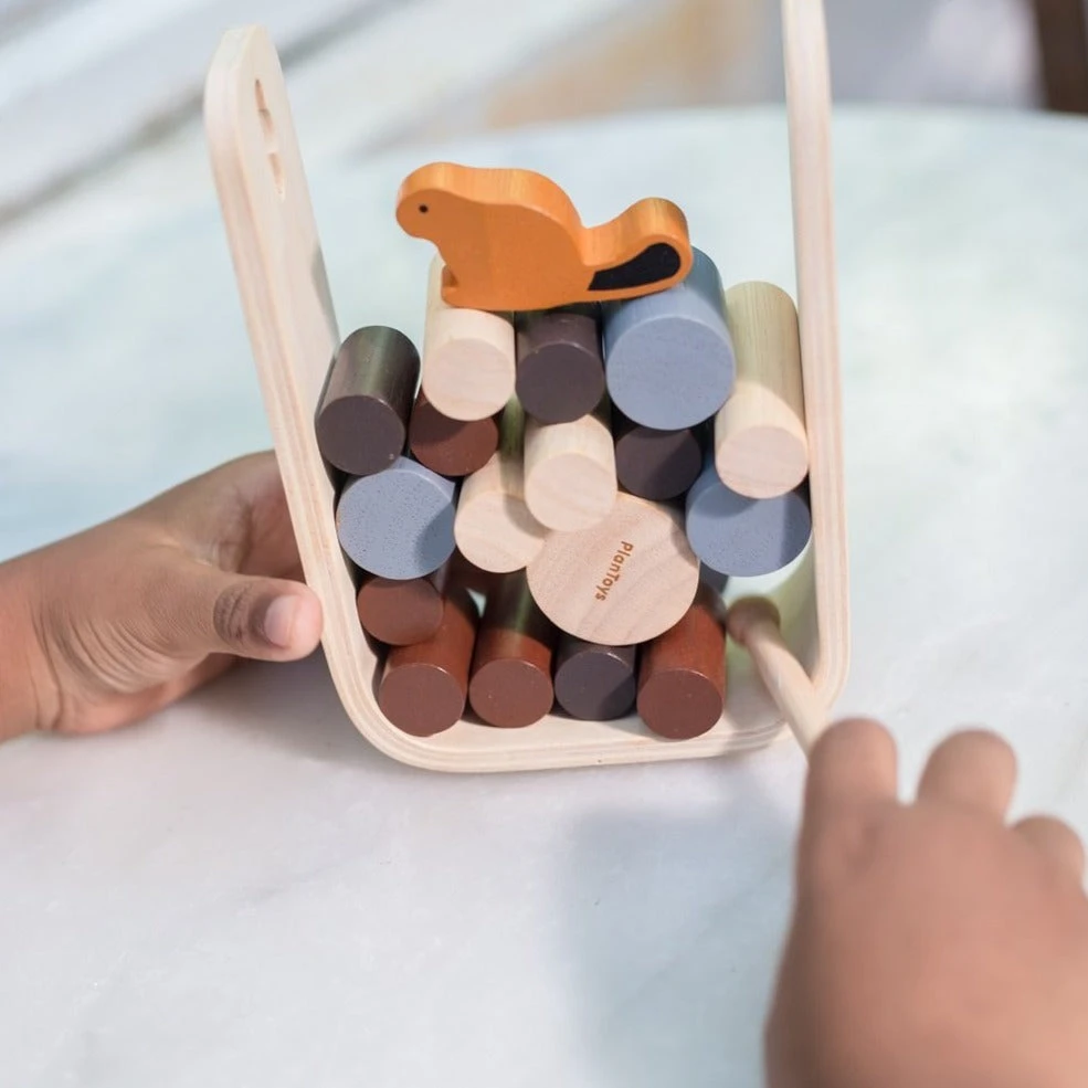 Plan Toys Timber Tumble Spel Grijs 3 Jr+ 6 Plan Toys Timber Tumble Spel Grijs 3 Jr+ - Afbeelding 4