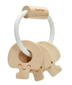 Plan Toys Rammelaar Sleutels Naturel 4m+