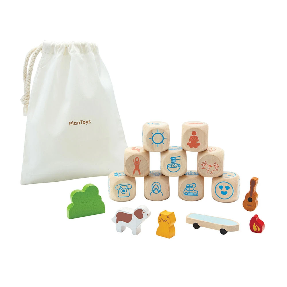 Plan Toys Spel Verhalende Dobbelstenen 3 Jr+ 3 Plan Toys Spel Verhalende Dobbelstenen 3 Jr+