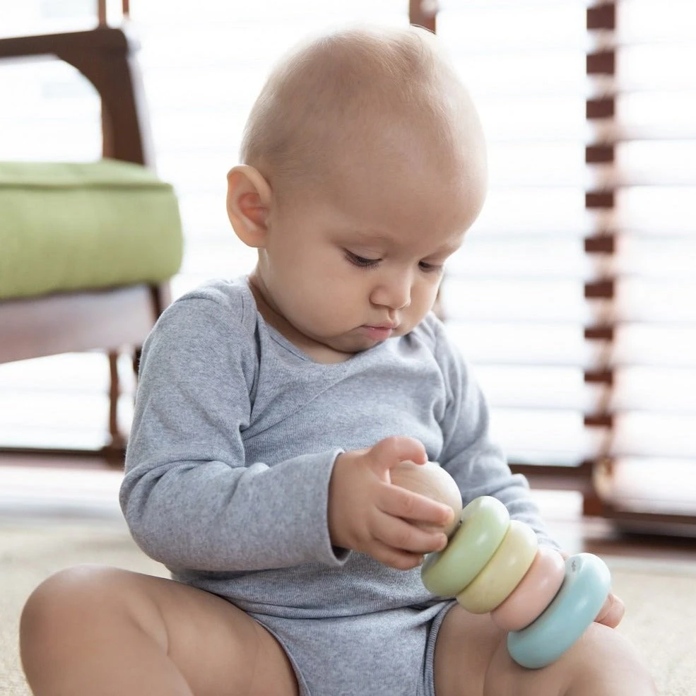 Plan Toys Stapeltoren Pastel 1 Jr+ 7 Plan Toys Stapeltoren Pastel 1 Jr+ - Afbeelding 5