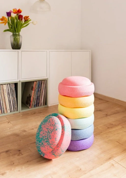 Stapelstein Bloom Stapelstenen 6 + 1 Regenboog Pastel 6 Stapelstein Bloom Stapelstenen 6 + 1 Regenboog Pastel - Afbeelding 4