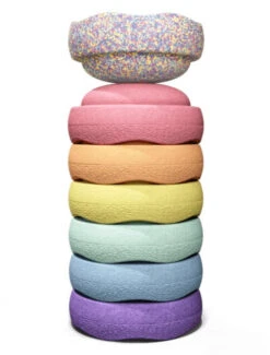 Stapelstein Stapelstenen 6 + 1 Regenboog Pastel