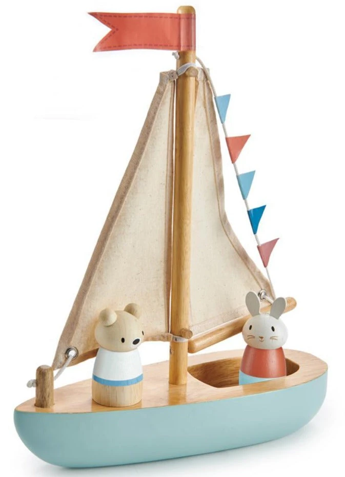 Tender Leaf Toys Zeilboot Sailaway 3jr+ 4 Tender Leaf Toys Zeilboot Sailaway 3jr+ - Afbeelding 2