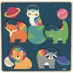 VILAC Voelpuzzel Ruimte 5 Stks / 18 M+