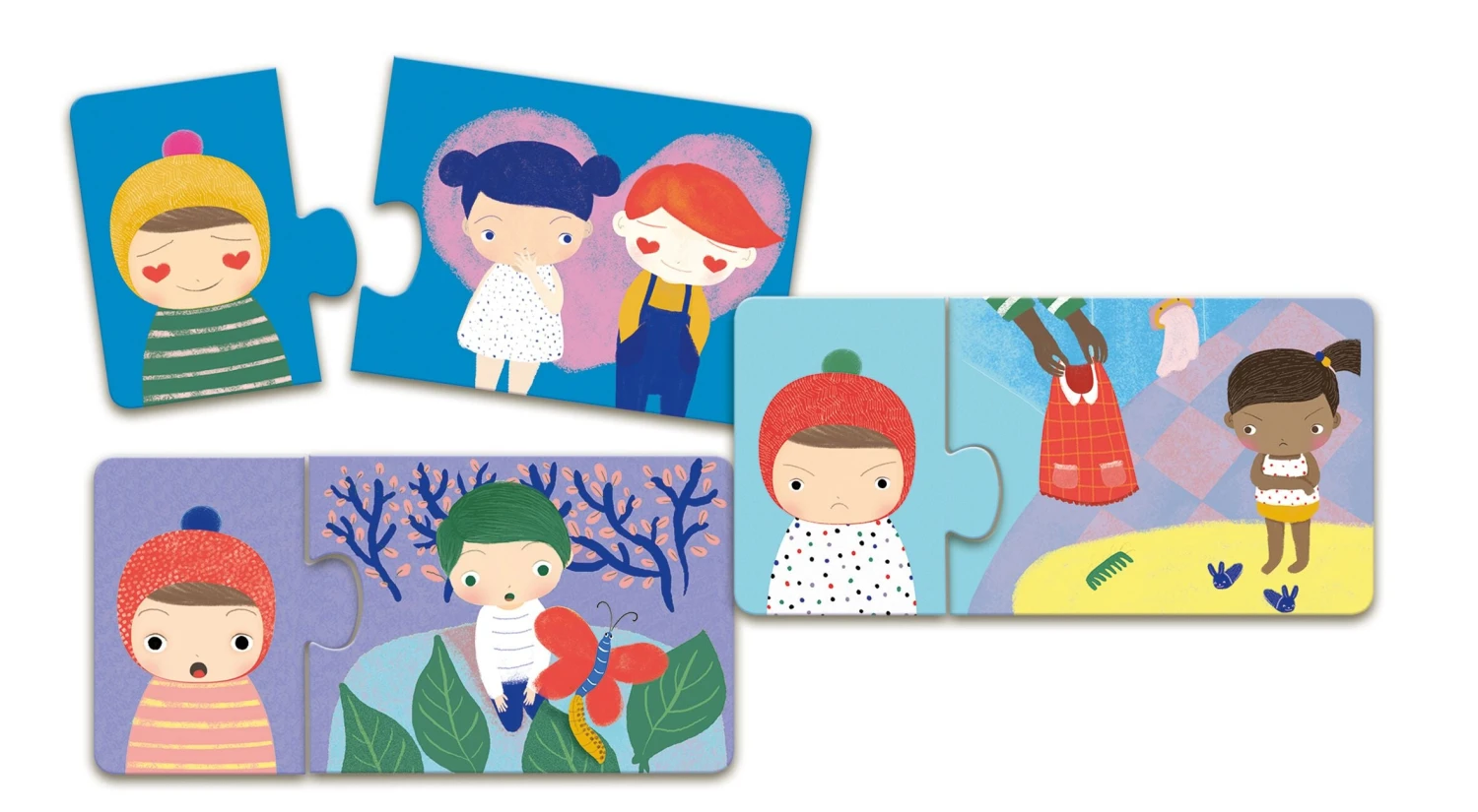 DJECO Puzzel Duo Emoties 2 Jr+ 4 DJECO Puzzel Duo Emoties 2 Jr+ - Afbeelding 2