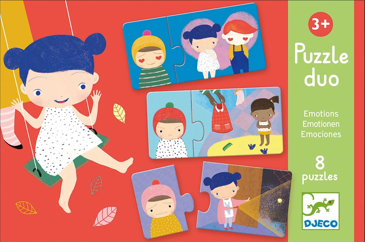 DJECO Puzzel Duo Emoties 2 Jr+ 3 DJECO Puzzel Duo Emoties 2 Jr+
