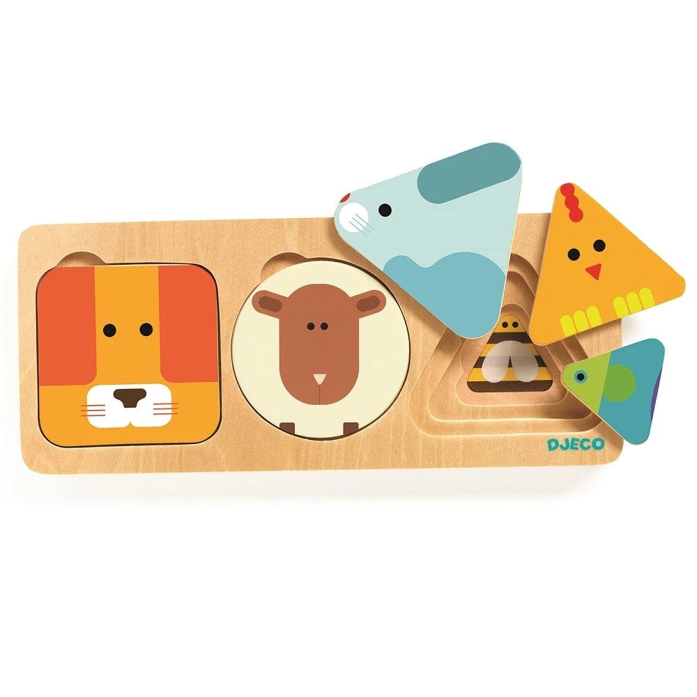 DJECO Puzzel Anima Basic 18 M+ 3 DJECO Puzzel Anima Basic 18 M+