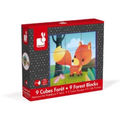 JANOD Blokpuzzel Bosdieren 2 Jr+ / 9 Stks -Janob Verkoop janod blokpuzzel bosdieren 112731 c