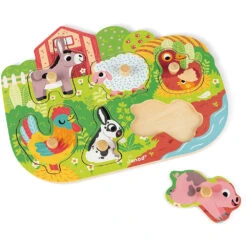 JANOD Knoppuzzel Boerderij 18 Mnd+ -Janob Verkoop janod knoppuzzel boerderij 117096b