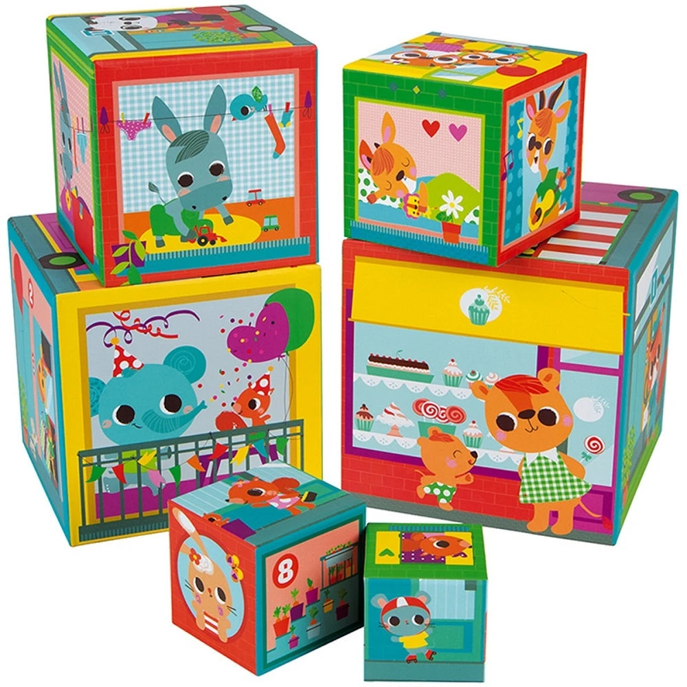 JANOD Stapeltoren Vrienden Uit De Stad 1 Jr+ 4 JANOD Stapeltoren Vrienden Uit De Stad 1 Jr+ - Afbeelding 2