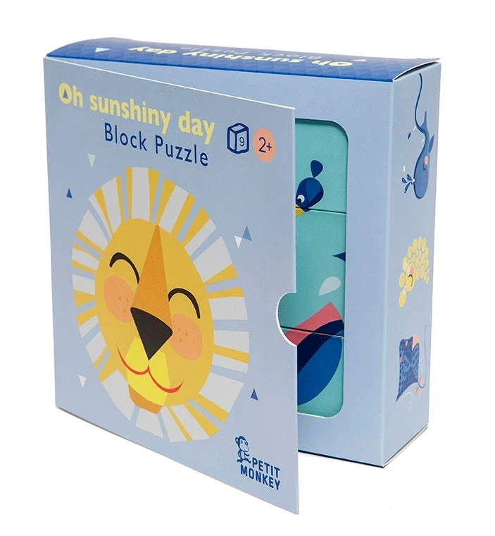 Petit Monkey Blokpuzzel Oh Shiny Day 2 Jr+ / 9 Stks 4 Petit Monkey Blokpuzzel Oh Shiny Day 2 Jr+ / 9 Stks - Afbeelding 2