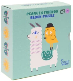 Petit Monkey Blokpuzzel Peanut & Friends 2 Jr+ / 9 Stks