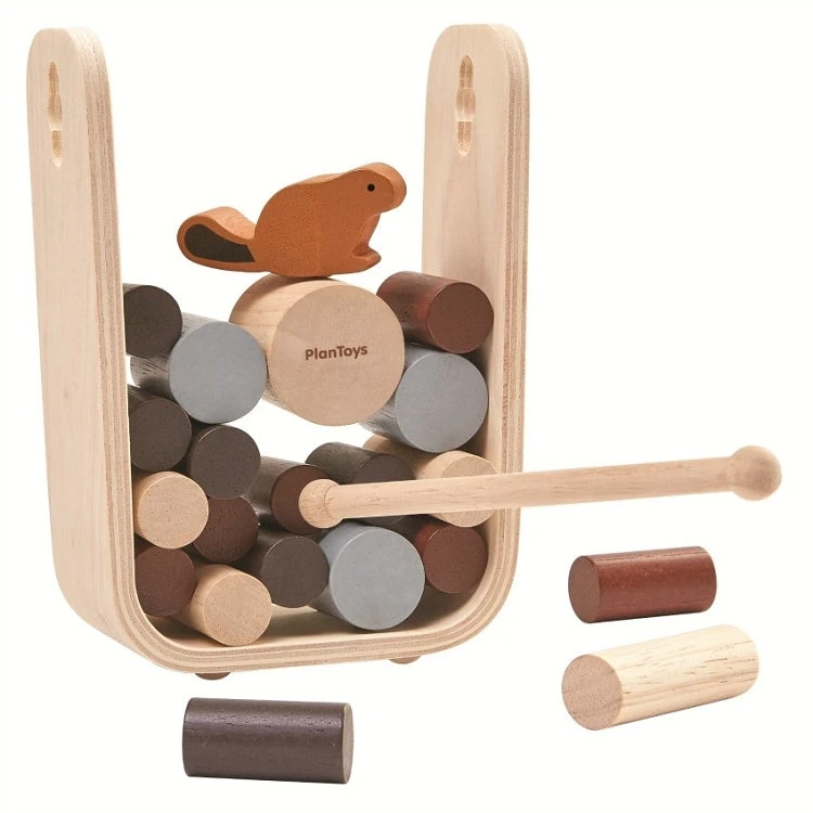 Plan Toys Timber Tumble Spel Grijs 3 Jr+ 4 Plan Toys Timber Tumble Spel Grijs 3 Jr+ - Afbeelding 2
