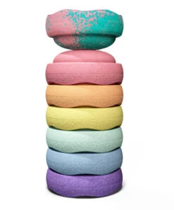 Stapelstein Bloom Stapelstenen 6 + 1 Regenboog Pastel