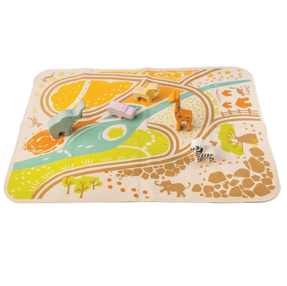 Tender Leaf Toys Safari Speelmat 3 Jr+ 4 Tender Leaf Toys Safari Speelmat 3 Jr+ - Afbeelding 2