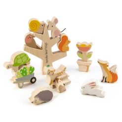 Tender Leaf Toys Stacker Garden Friends 18 Mnd+ -Janob Verkoop tender leaf toys stacking garden friends tl8402